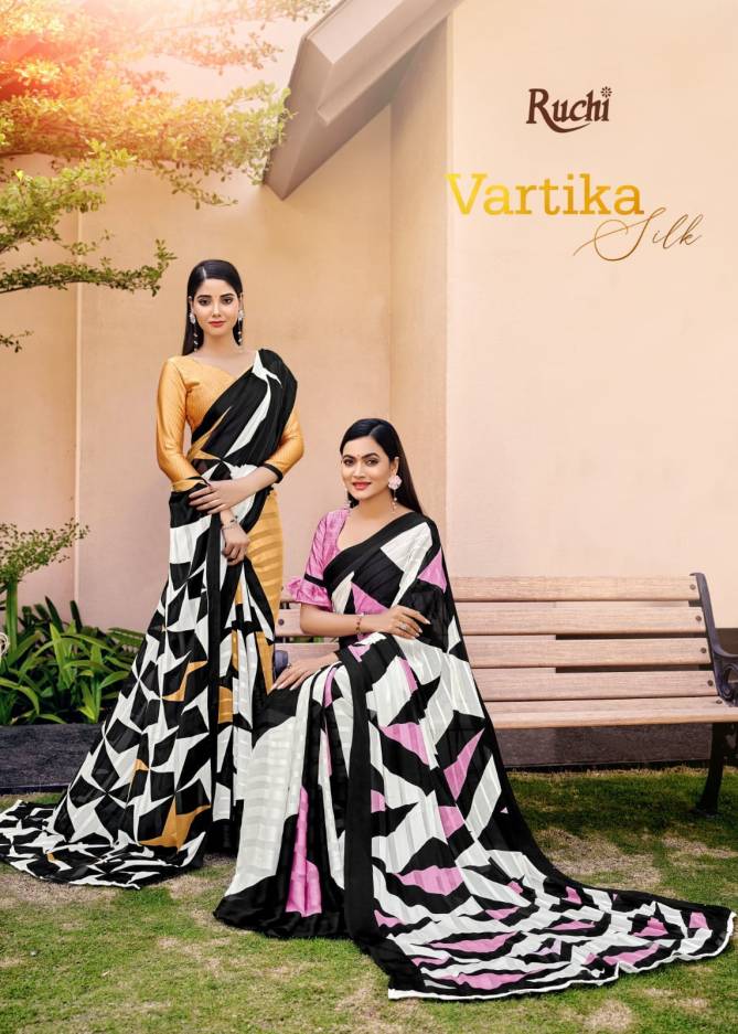 Vartika Silks  Silk Sartin  Saree Catalog